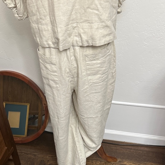 House of Harlow 1960 Beige linen 2 piece matching set - Picture 7 of 11